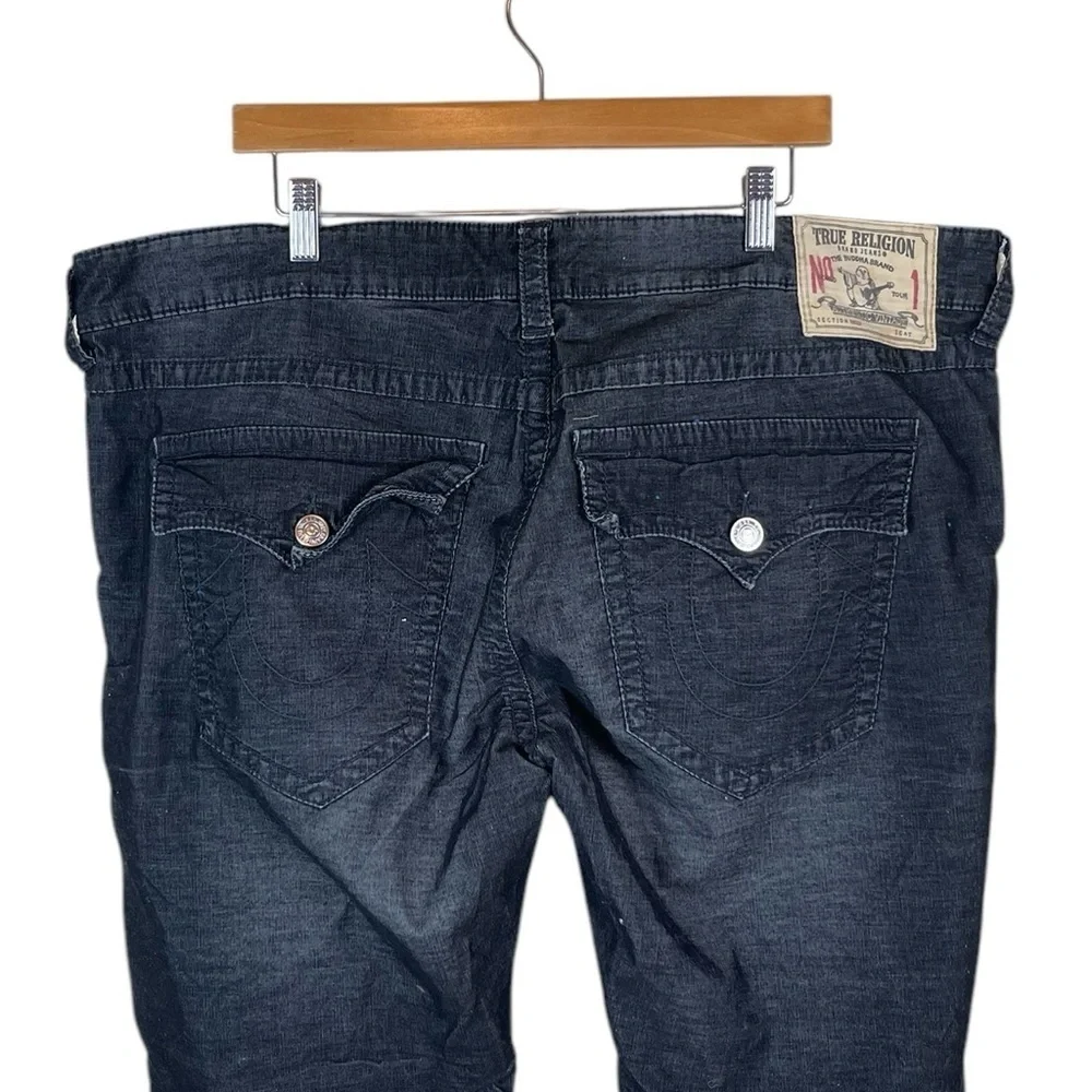 MJ100 Men’s True Religion Designer RICKY Thin Corduroy Pants 42x34